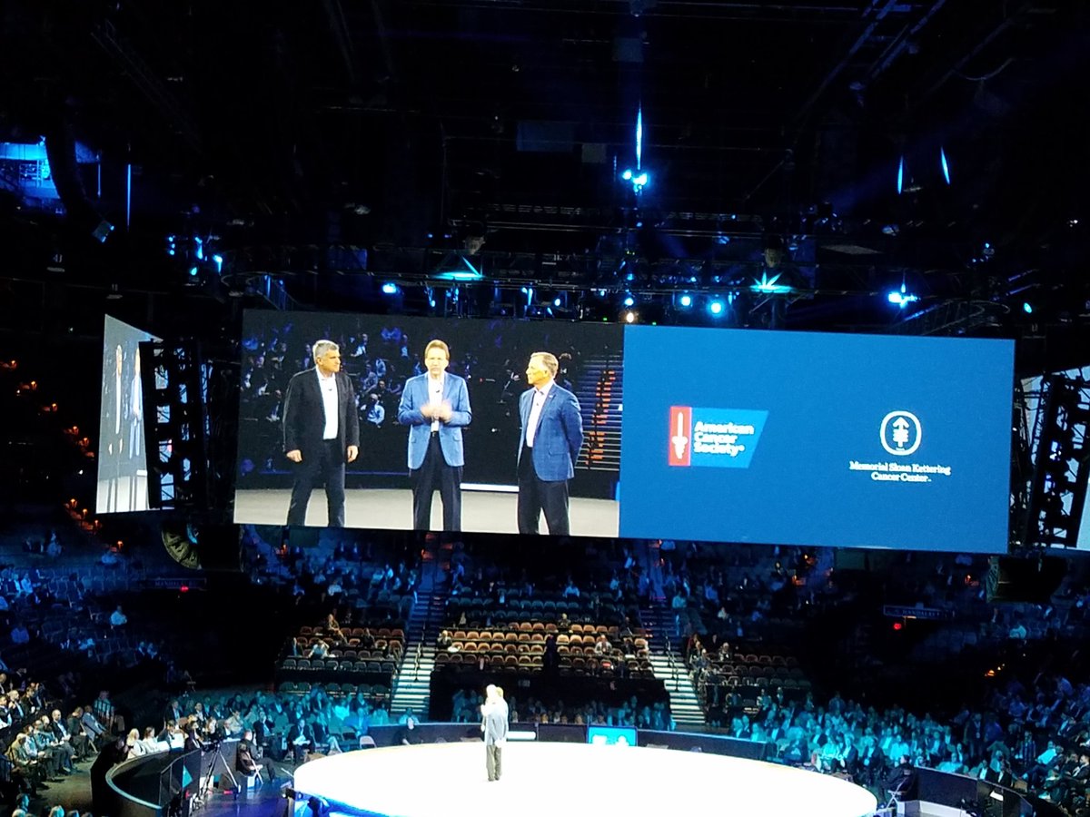 Taking on some of the biggest challenges in healthcare with AI  with Memorial Sloan Kettering and the American Cancer Society. #Think2018 #WatsonHealth
