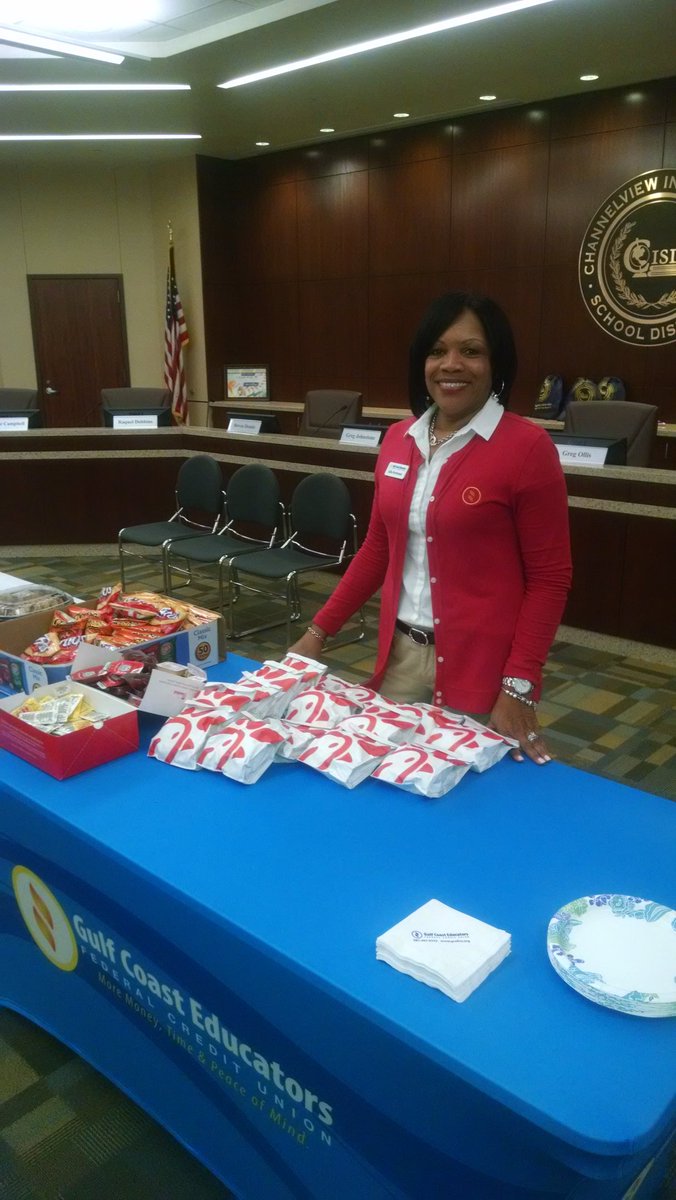SuptGregOllis's tweet photo. Thanks!  Julia Arceneaux from Gulf Coast Educators Federal Credit Union for lunch. The proceeds from your purchase will help our CHS Band students! https://t.co/bdrRuFdxHJ
