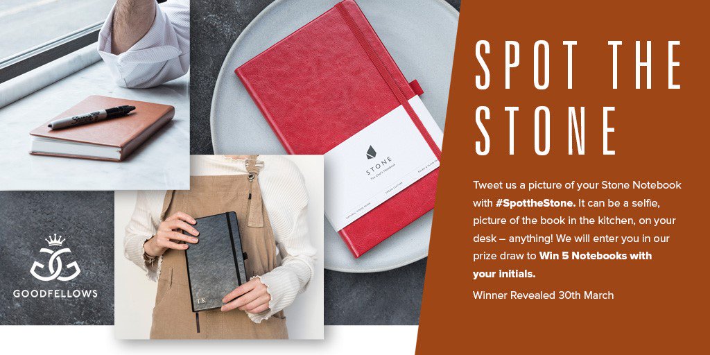 GoodfellowsLtd's tweet photo. Only a few days left to enter our #spottheStone competition!! 

Just tweet us a pic of your #StoneNotebook and we will enter you in our prize draw!

Winner revealed this Friday! https://t.co/CZTlnrjQgd
