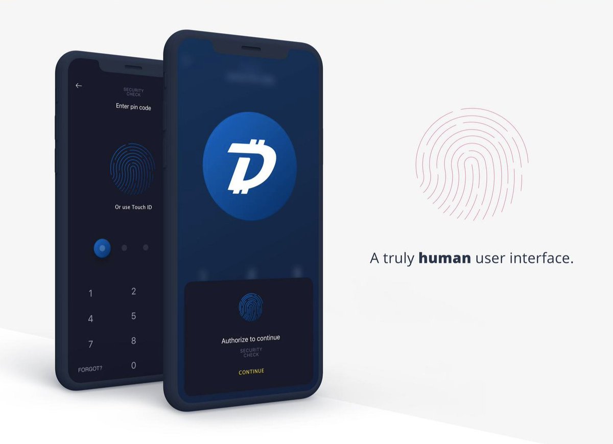 dappbroski's tweet photo. iOS #Digibyte wallet app in beta testing✅
Contest design interface for the app in processing✅
More to come!...

Try it the #DigibyteOneClickMiner platform today! 
One Click Miner website: https://t.co/WURKGyjURr⛏️💙

(Photo below is a concept from one of the contestants) https://t.co/EEcoArp1E9