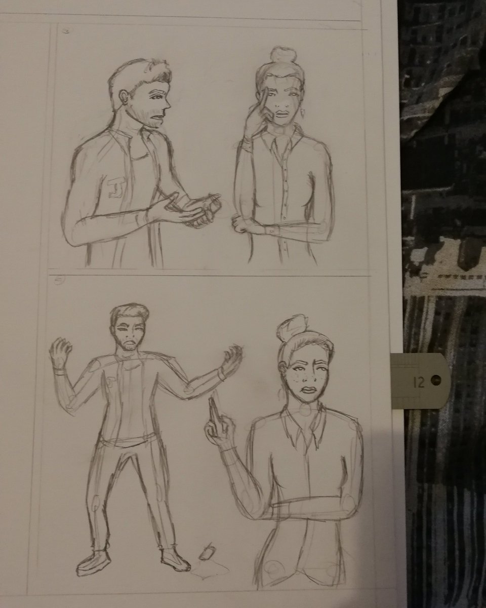 Riveting_Ink's tweet image. Pencils for first page. Starting the second one and hope to show you the first page inked tonight 🌈 PRIDE 🌈
- Daina ✍️ #pencils #comic #comiclayout #comicart #pageone #preview #pride #characters