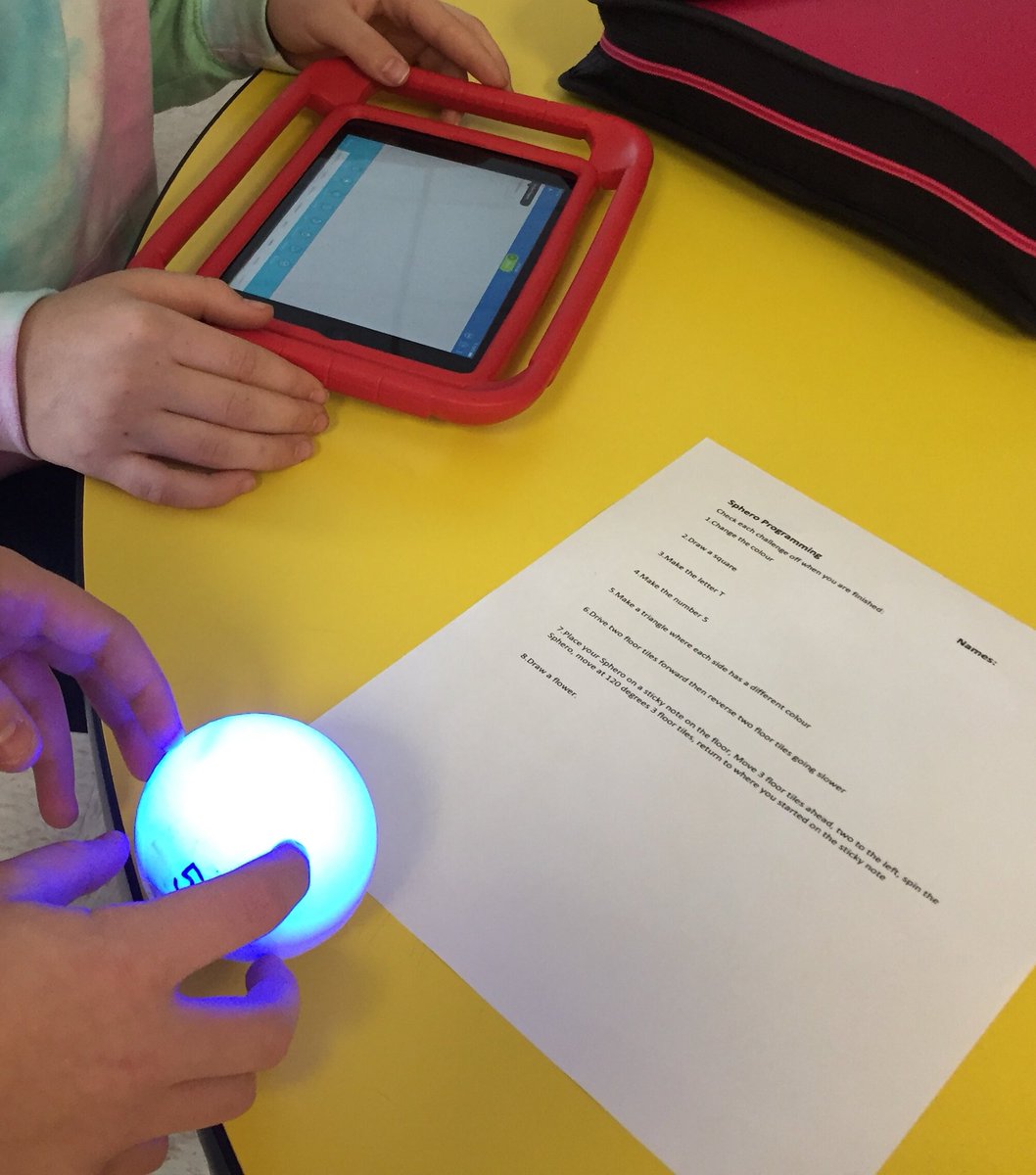 hpmakerspace's tweet image. Nothing like a Sphero to brighten our day. We love our iPad @Gripcase #codechallenges #makered @SpheroEdu