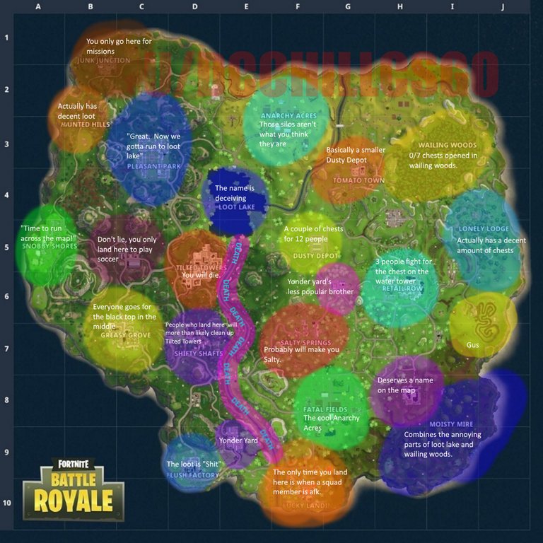 fortnite season 8 news - fortnite chest locations map season 8