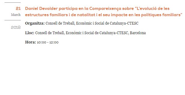 CEDemografia's tweet image. El nostre investigador Daniel Devolder participarà demà en la Compareixença sobre “L’#evolució de les #estructures familiars i de #natalitat i el seu impacte en les polítiques familiars”
Ens veiem a les 10:00 al Consell de Treball, Econòmic i Social de Catalunya-#CTESC, #BCN