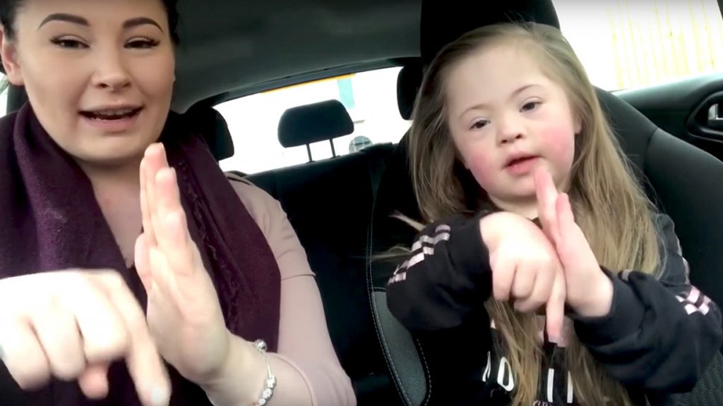 Todaysparent's tweet photo. Thanks to 50 moms, 50 kids and 1 extra chromosome, this Carpool Karaoke is one of the best things you'll see on the internet —> https://t.co/Yi4Nw6a5kV https://t.co/Y7vuSaGU4c