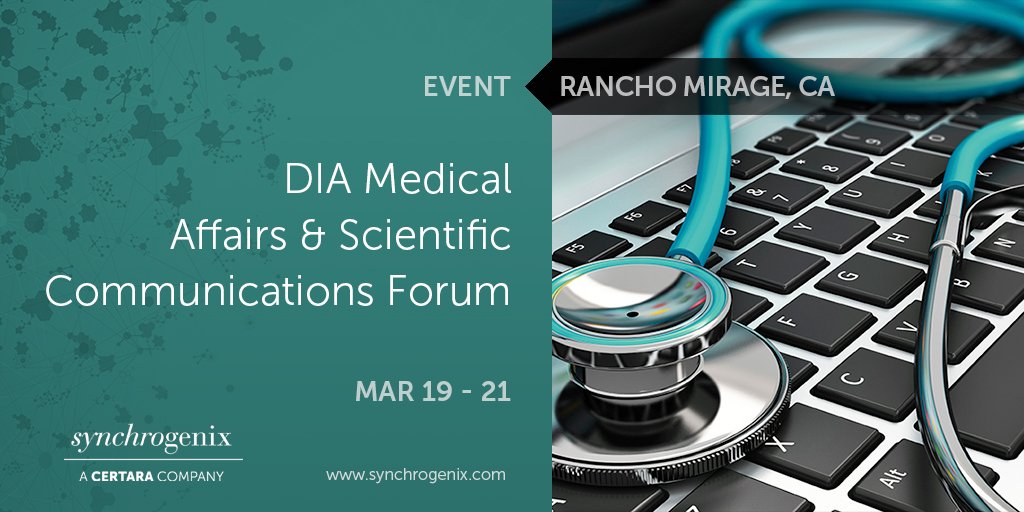 Synchrogenix's tweet image. Happening today at #MASC18: The Scientific Communication Strategy session starts at 4:00 PM PST. One of the speakers includes Synchrogenix's Director of Global Submissions, Michael Bourque.