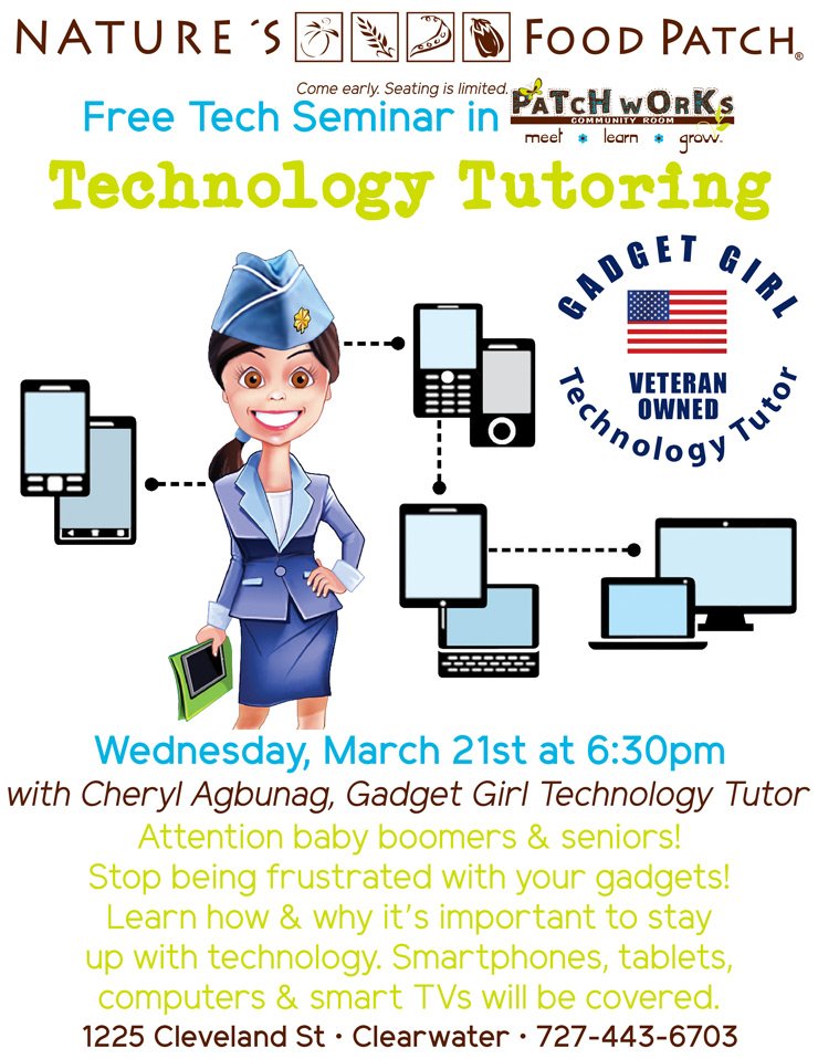 NatureFoodPatch's tweet image. #Technology is constantly updating. ☎️📲

Learn how to use your gadgets, as well as why it's important to stay up-to-date.

"We leave no one behind when it comes to learning technology!" - Gadget Girl - Technology Tutor Motto
#ThePatchLife #MeetLearnGrow