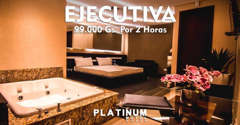 EJECUTIVA 99.000 Gs. por 2 horas!!!
Disfruta de esta lujosa habitación con Hidromasaje.
Lujo y Confort a tu alcance!! Que no te lo cuenten... Experimentalo!!!
MOTEL PLATINUM ⭐⭐⭐⭐⭐
Te esperamos en: Resedá casi Ingavi
Fernando de la Mora (Zona Norte)
Cel.: 0984 444 579