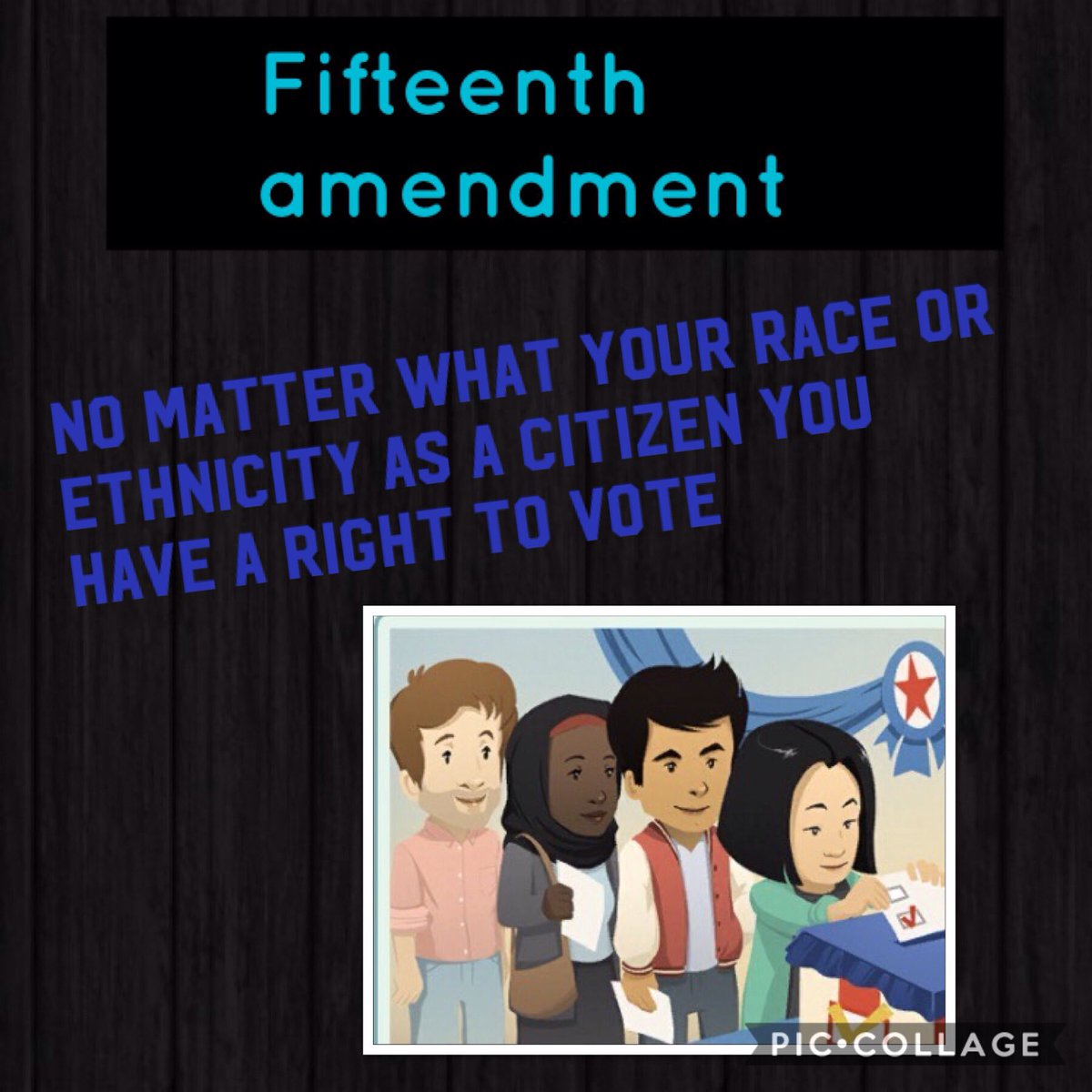 BcdsLilyv's tweet photo. #BCDSHist7 

The fifteenth amendment https://t.co/NXGHssjuu2
