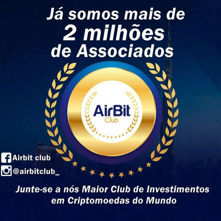 AirBit_Club's tweet image. Já somos mais de 2 milhoes de associadoss, em mais de 130 países, muitas mudanças de vidas o #AirBitClub  tem proporcionado a milhões de pessoas, seja uma delas e faça parte da nossa equipe.
Entre no maior clube de criptomoedas do mundo!
#ABC #Criptomoedas #Sucesso