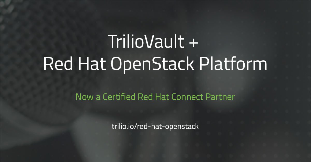 triliodata's tweet image. TrilioVault is the only backup and recovery partner that's certified for Red Hat OpenStack Platform. Find out more about how Trilio's solution powers the Red Hat #OpenStack Platform: trilio.io/red-hat-openst… #redhat #redhatopenstack