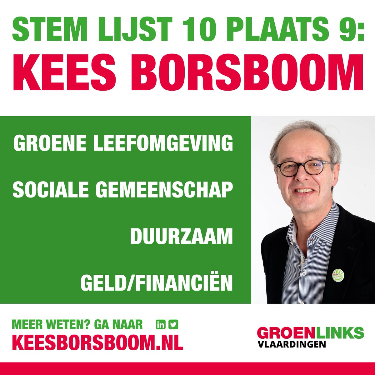 Lees al mijn speerpunten waar ik mij hard voor ga maken in de fractie: bit.ly/KeesBorsboom #GroenLinksVld #speerpunten #KeesBorsboom #Lijst10 #plaats9 #GH2018