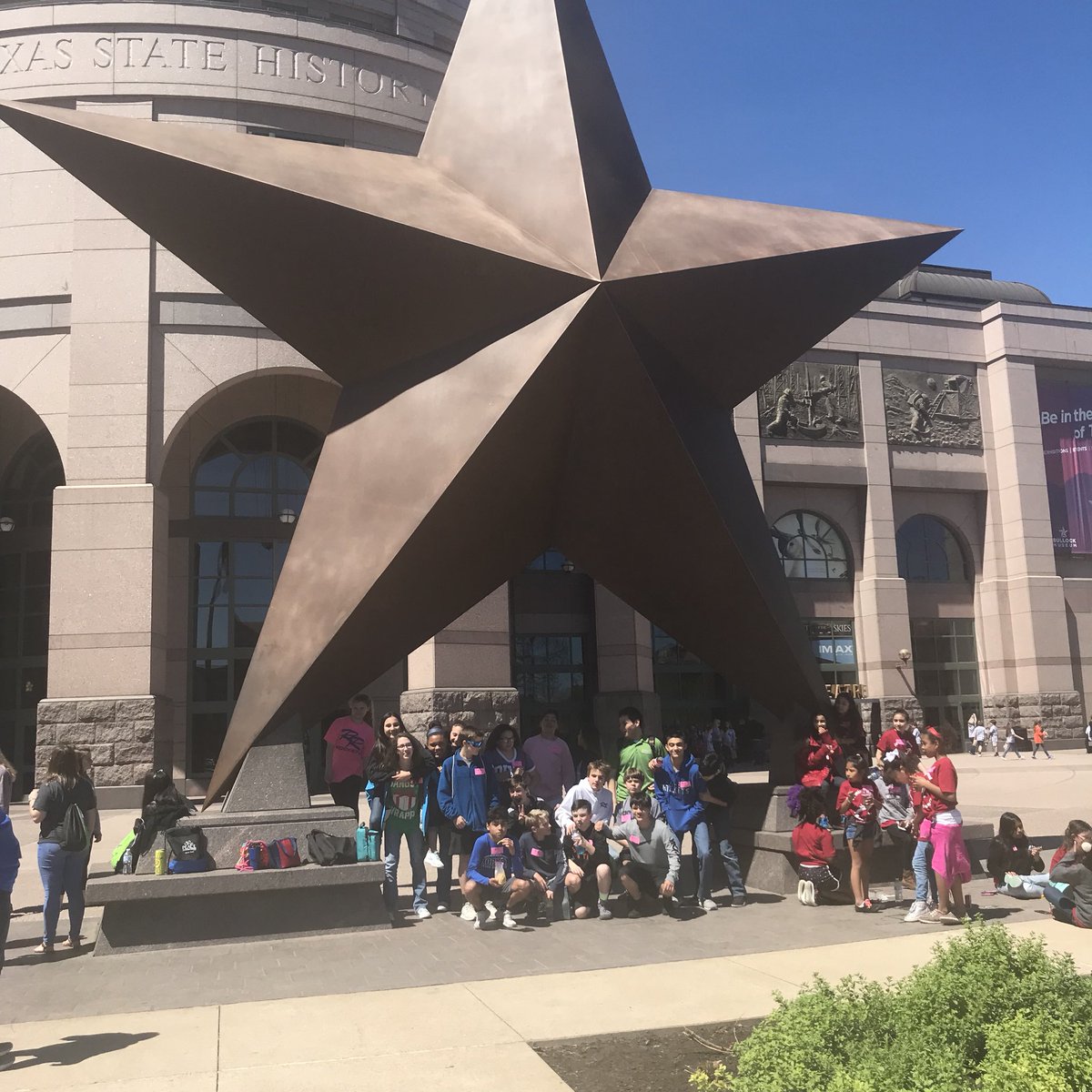saralinjones's tweet photo. 7th grade field trip to Bob Bullock Museum in Austin! #RobinsonISD @whatsnewatrjh https://t.co/ZkQBHmgCAs