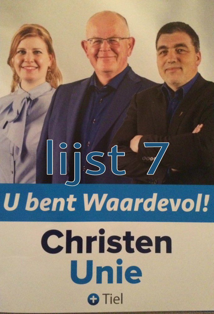 #gemeenteraadsverkiezingen #gemeenteraadsverkiezingen2018 <a href="/CU_Tiel/">ChristenUnie Tiel</a> lijst 7