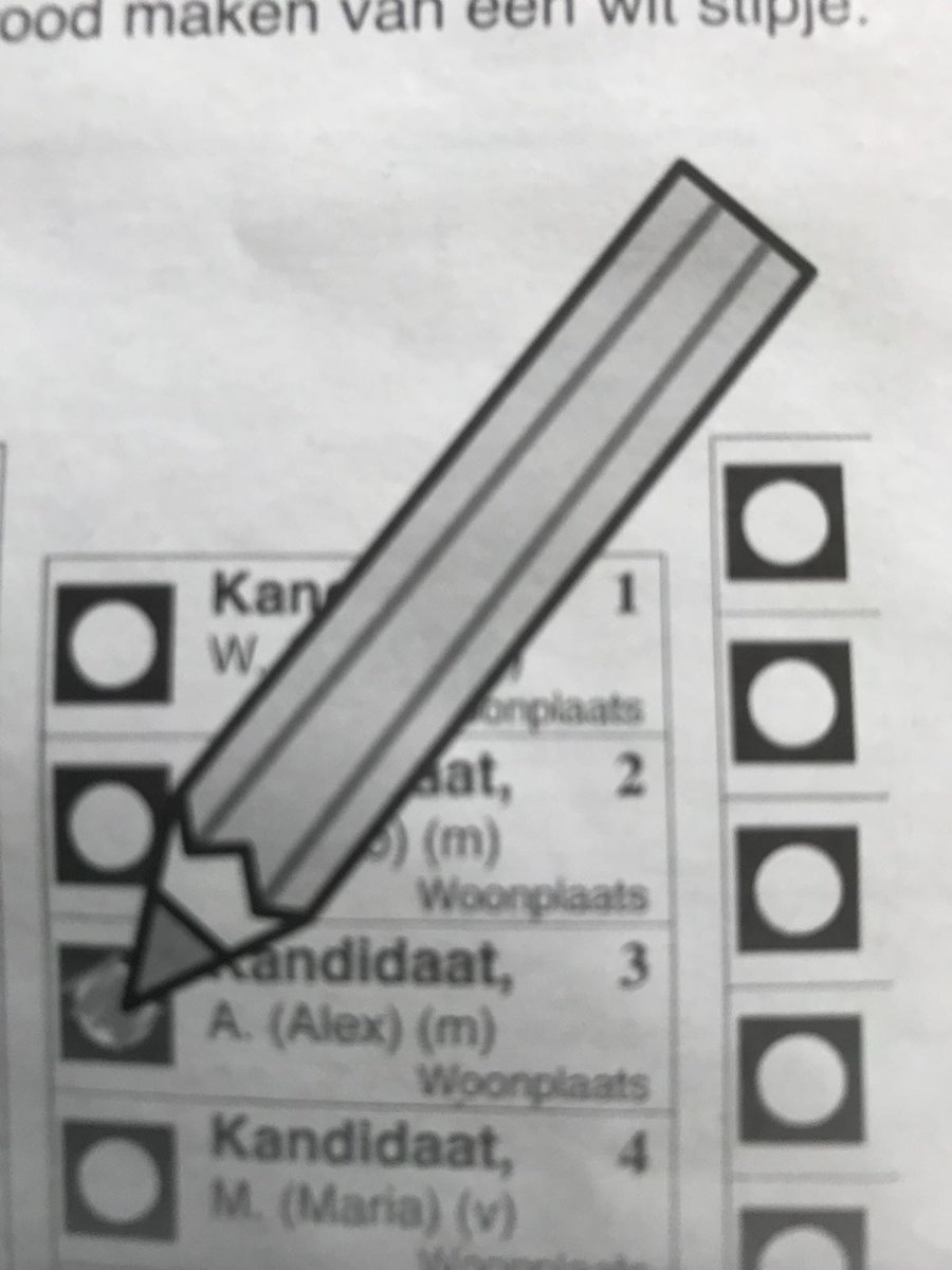 AlexWalter_AW's tweet photo. Als voorbeeld op de kandidatenlijst is mijn naam al ingekleurd. Nu morgen nog aan de binnenkant lijst 2 nr. 2. GemeenteBelangen 100% lokaal. https://t.co/bWI8V7iikx