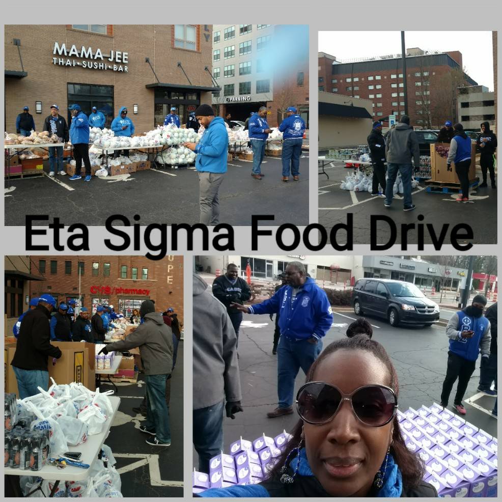 CaryZetas's tweet photo. While some were in the garden others were supporting our brothers of Phi Beta Sigma Raleigh Area Sigmas with their food drive! #20MHoursOfService #SRZserves #ZphiB https://t.co/4lny2DImKB