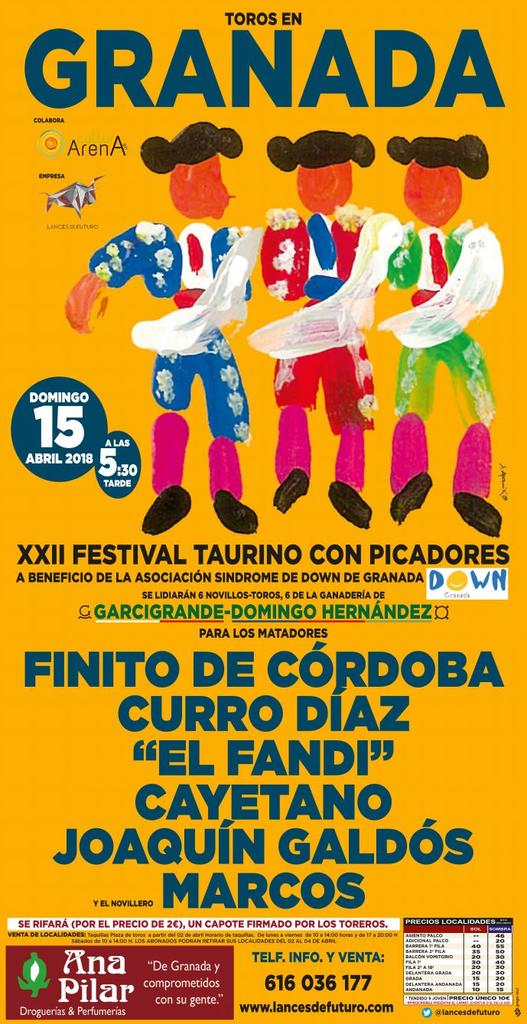 Presentación del festival taurino a beneficio de <a href="/ftgranadadown/">Festival GranadaDown</a> #15abril #Granada