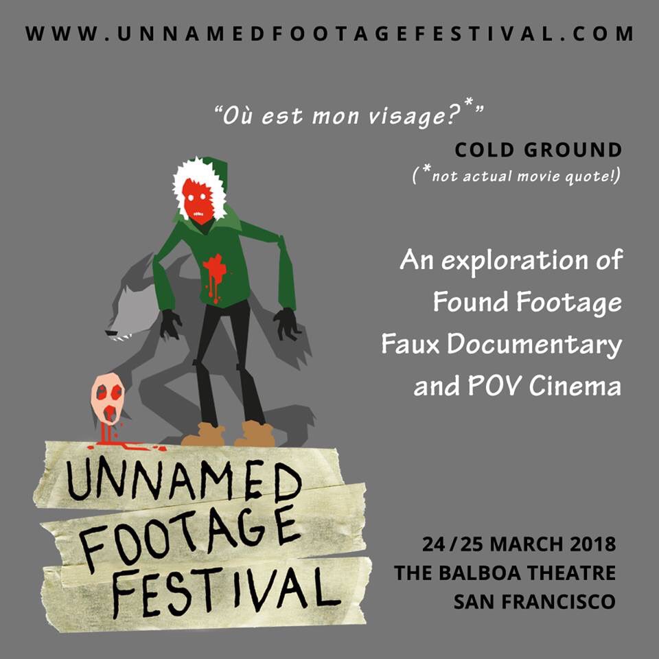 Check out this amazing artwork for Cold Ground - premiering in #SanFrancisco this week! Don’t miss it at the Unnamed Footage Festival! Who’s that guy on the drawing? What’s that thing behind him? Find out on Sat 24th! The wind isn’t the only thing that howls in #California!