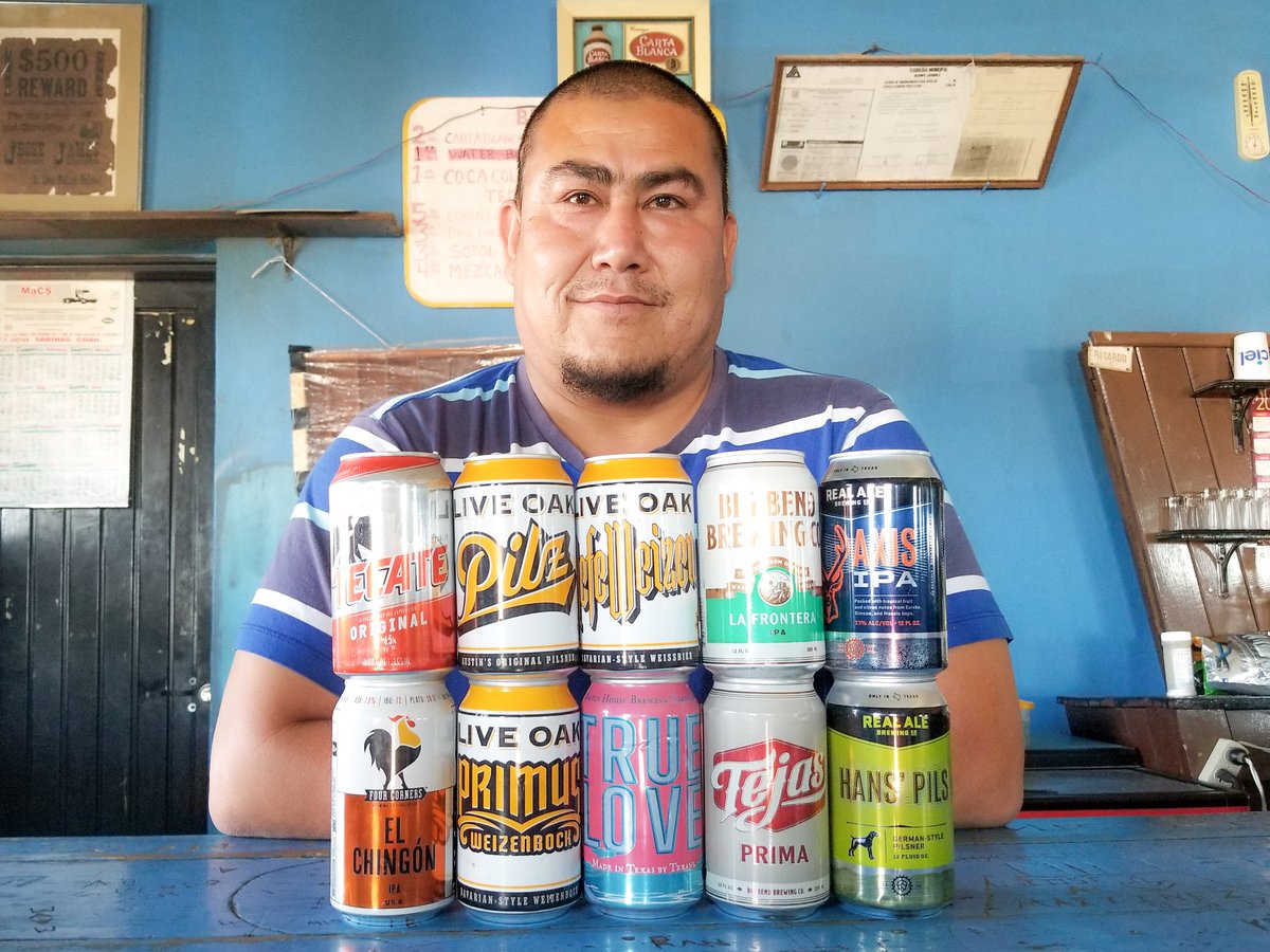We love sharing Texas beers with our neighbors in Boquillas. Once we get the bar open here in Terlingua, we'll be sharing Texas beers with you. Hope you are as thirsty as Miguel. #beerfriends #vecinos 🇺🇸🍻🇲🇽