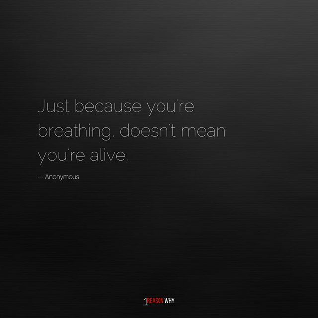 1ReasonWhyYT's tweet photo. "Just because you're breathing, doesn't mean you're alive." Are you alive? Don't forget to check that #pulse every now and then. #1reasonwhy #share #follow #depression #depressed #anxiety #mentalhealth #meantalhealthawareness #anewwaytohelp #tellusyourstory ❤️ https://t.co/kXKYmDNxCL