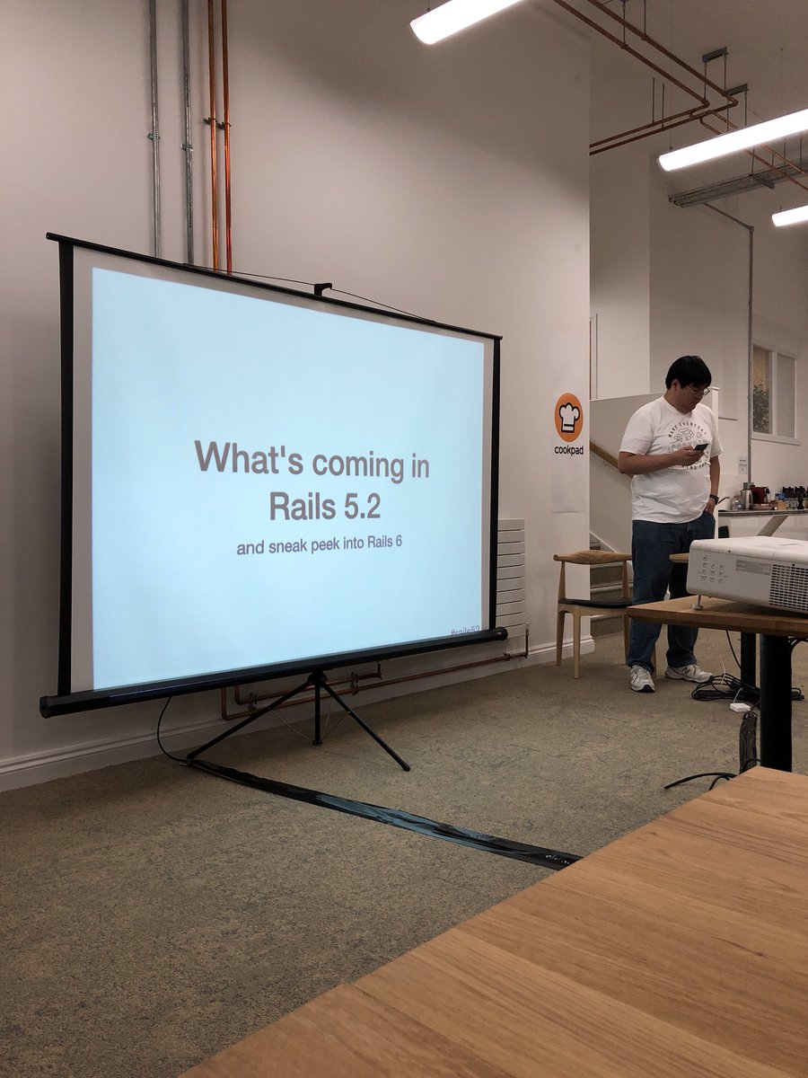 lewispb's tweet image. Excited to see what’s coming 😄 .@sikachu #greatwesternrails #rails52 #bathruby