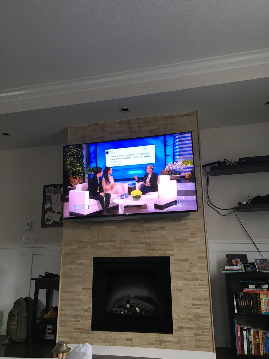 HaileyJ's tweet photo. Omg @tessavirtue  and @ScottMoir  on @TheEllenShow   This is perfect https://t.co/UBpPoo2RqJ
