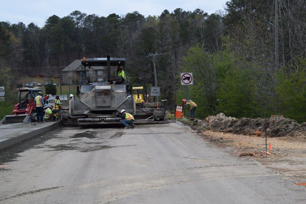 Great First day on Pilot Project at Exit 104 on I-59/20 using Roller-Compacted Concrete.