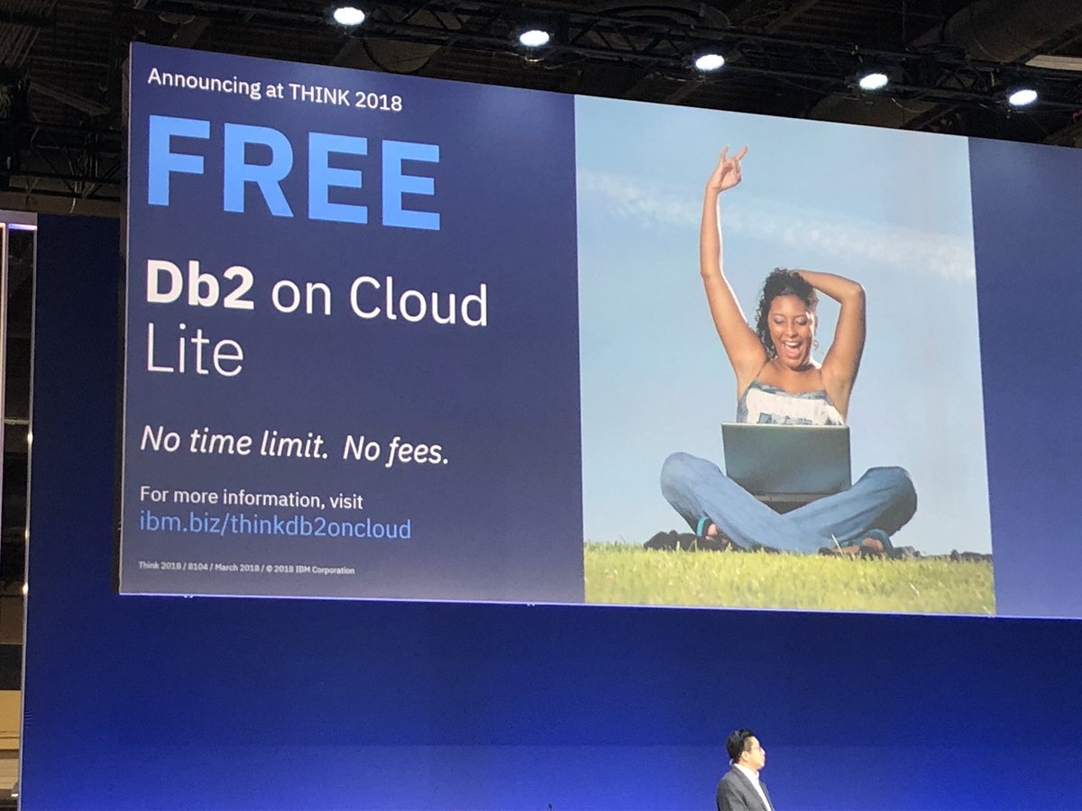 TahoeJR's tweet image. #ibmdb2 on Cloud now  free #IDUGDB2 #db2