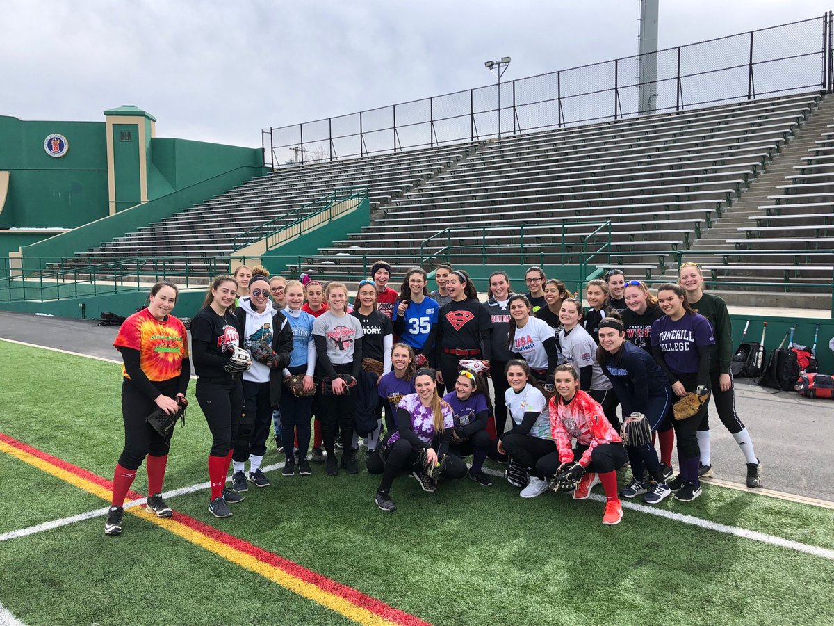West softball taking on the elements!