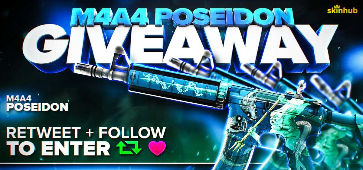 CoyotesDoc's tweet photo. 🔱 M4A4 | Poseidon Giveaway 

* RT &amp; Follow!
* Test: https://t.co/DGzrxb5mFU             

Winner in 24 hours! by #skinhub via @c0nvey https://t.co/kesKVVPQQX