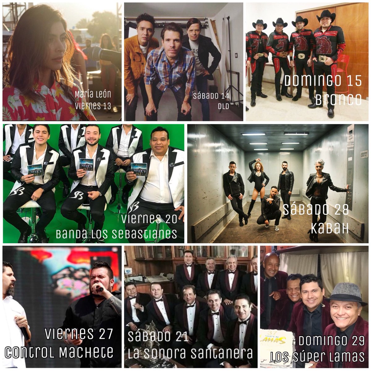 Perfil_Veracruz's tweet photo. Estos serán algunos de los conciertos que ofrecerán en la @FeriaBanderilla 2018 https://t.co/XhRGJDmEim