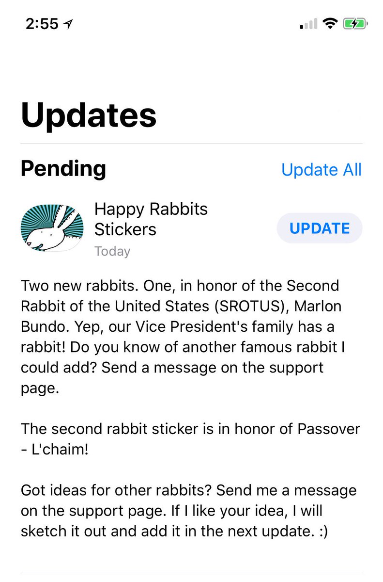 Happy Rabbit Stickers for #iOS tweet media