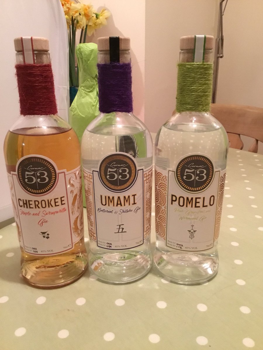 chezmathieson's tweet photo. Son’s friend has bought a bottle of batch no. 2 of his gin as a thank you for some photography work ,be a shame not to try it #corner53 #hampshiregin #newbusiness https://t.co/UCUCnvWwA8