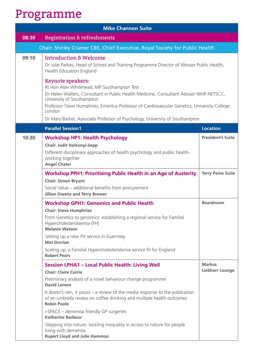 EmUjjol's tweet photo. A great selection of workshops and seminars planned for the #WessexPHConf - We are in for a treat! @HEE_Wessex @PHE_SouthEast @BPSOfficial @genomicsedu @PHG_Soton @UoS_PCPS https://t.co/jGToCgqY6d