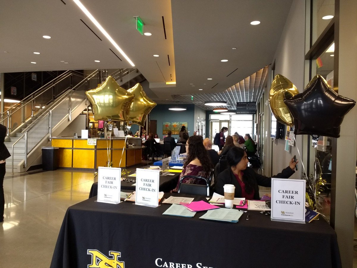You have a little less than an hour left to visit the #NevadaState Career Fair. Come over to the RSC Ballroom to check it out! #ScorpionExcellence #BeCareerReady