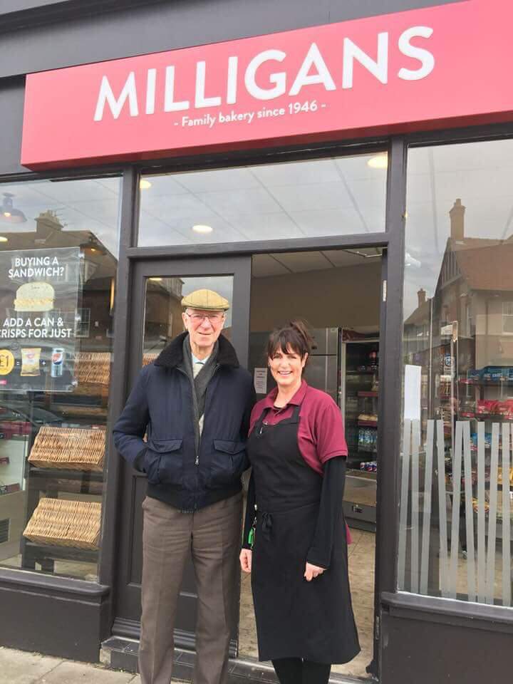 lively_jo's tweet image. #footballlegend visiting our Monkseaton shop today. #milligans