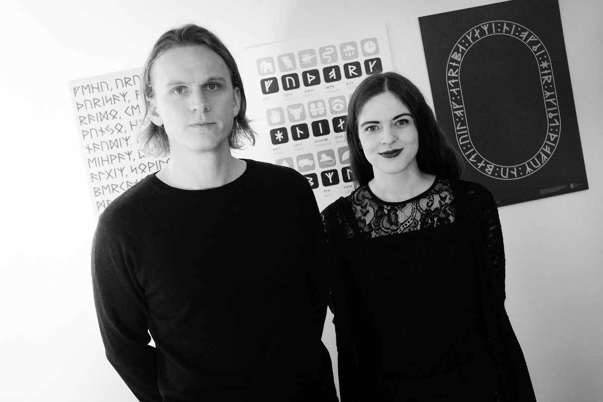 Á laugardaginn var útgáfuhóf #Runes : The Icelandic Book of Fuþark og jafnframt opnun sýningar sem Siggi Odds, hönnuður bókarinnar, setti upp. Þá var gaman. #safnahúsið #hönnunarmars