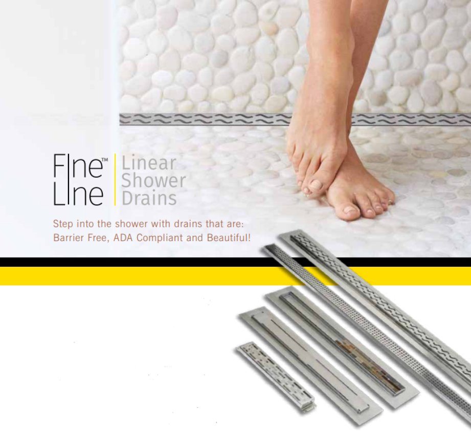 Our Fine-Line® Designer Shower Drains by Jay R. Smith Mfg. Co.® add beauty and artful design to any shower stall. bit.ly/2sWE3Ir