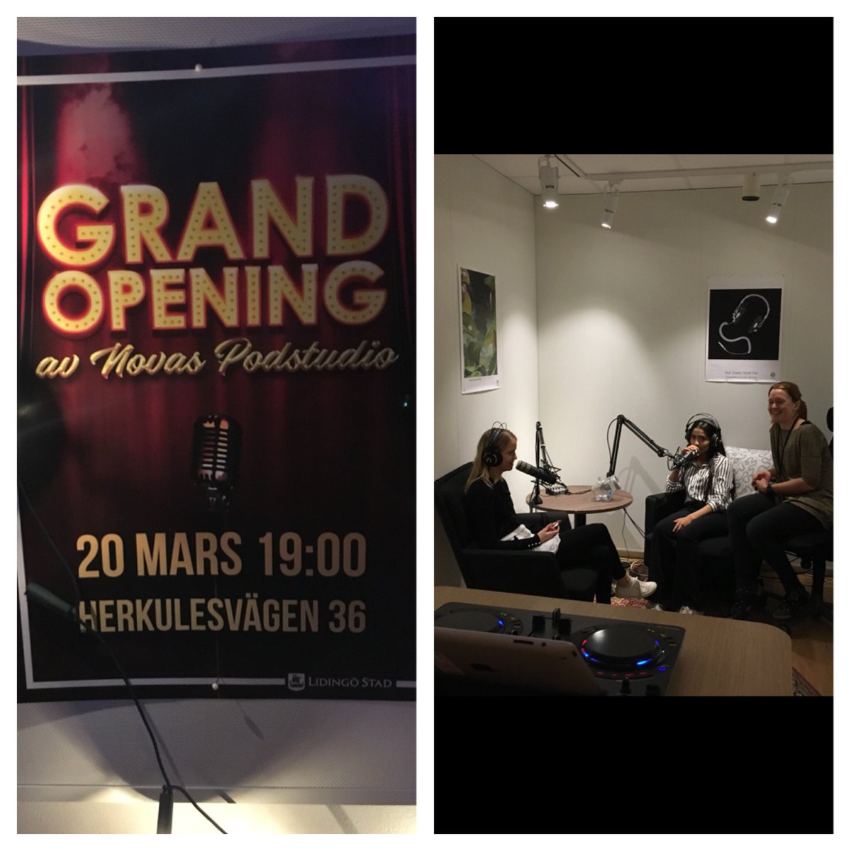 Ikväll slog Nova fritidsgård upp portarna för sin nya podstudio!🎉🎤