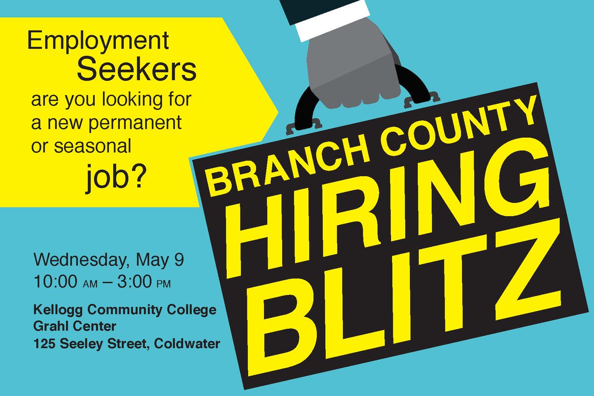 MiWorksSW's tweet photo. It's job fair season! #JobFair #BranchCounty https://t.co/oZtGYoslfO