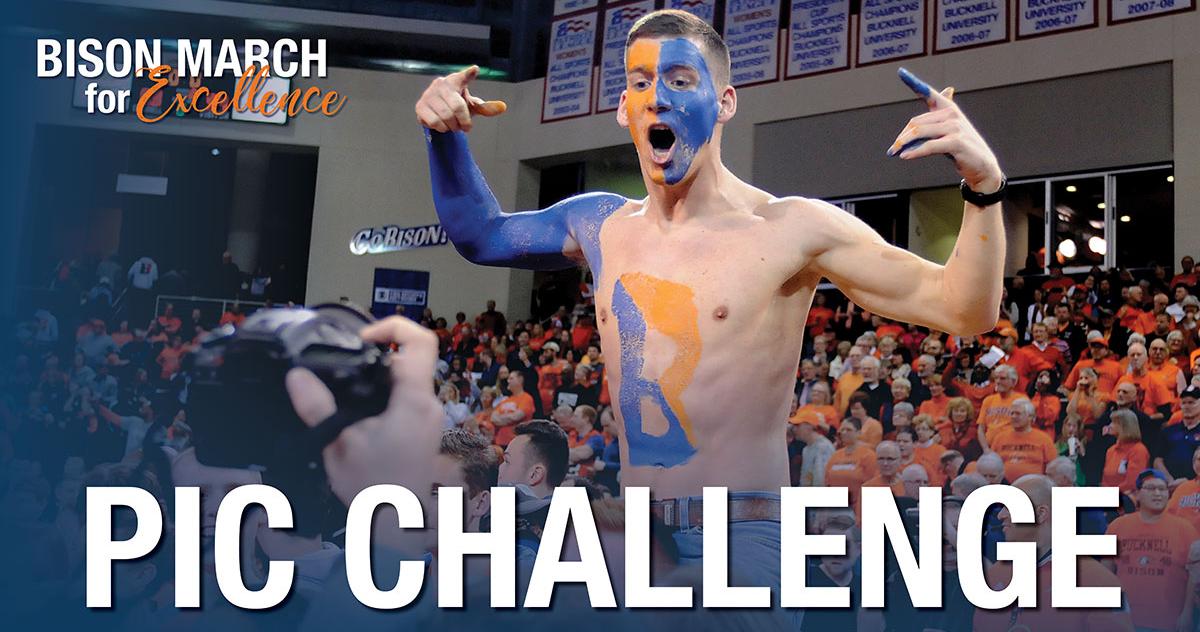 Get in the game and help your team take over the #BisonMarch Pic Wall! Post your own <a href="/Bucknell_Bison/">Bucknell Athletics</a> photo on Instagram or Twitter with the hashtag #BisonMarchPic - then vote for your favorite entries! sot.ag/7rzPB #rayBucknell