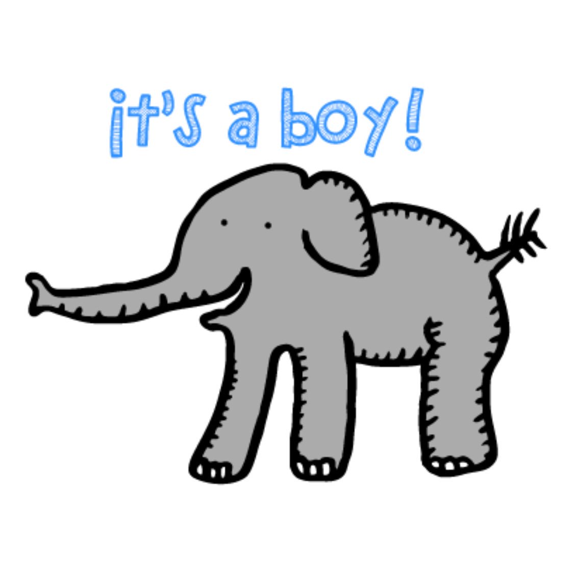 Happy Elephant Stickers tweet media
