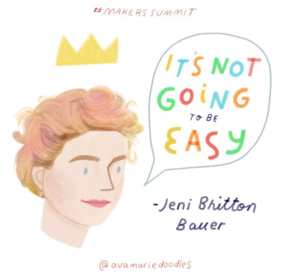 We had a blast in Greenville, SC this past weekend! <a href="/Jenisplendid/">jeni britton</a> spoke about vision at #makerssummit &amp; inspired this cool illustration by <a href="/avamariedoodles/">Ava Puckett</a>. Then we were absolutely blown away by our #jenisSE tour stops! Check out the next tour stops here: jen.is/2Hvn5ER