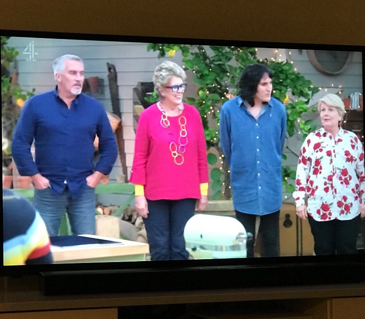 And this week for #GBBO, Prue has come as Lord Mayor of CBeebies