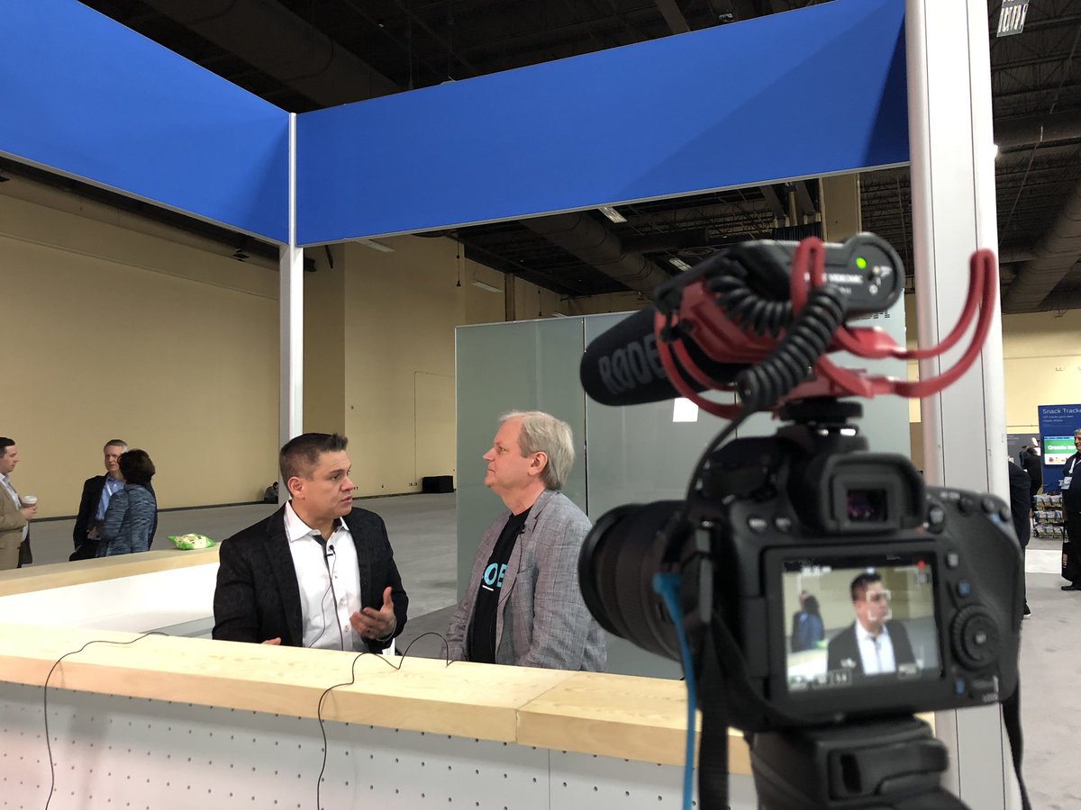 KevJosephAllen's tweet image. Some familiar faces filming new episodes of #IBMCode Dojo during #Think2018