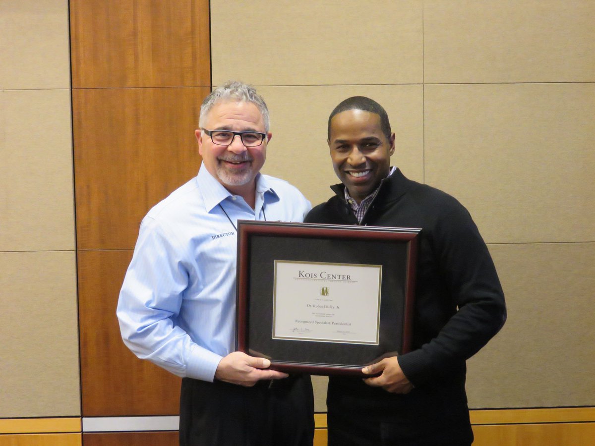 Congratulations Dr. Robee Bailey Jr. on becoming a Recognized Specialist: Periodontal Medicine!