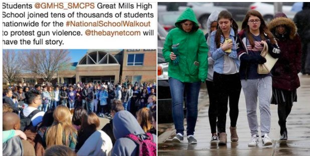 SIX Days Ago...And Now.  #WTF <a href="/GMHS_SMCPS/">Great Mills HS</a> #GreatMillsHighSchool #NeverAgain #MarchForOurLives