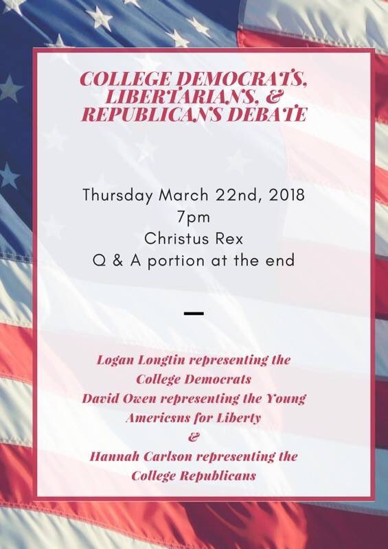 unddems's tweet photo. Looking forward to an engaging discussion with our Republican and Libertarian friends! Feat. @LoganLongtin and @KylieOversen representing the Democrats. https://t.co/5rCfEfQSiu