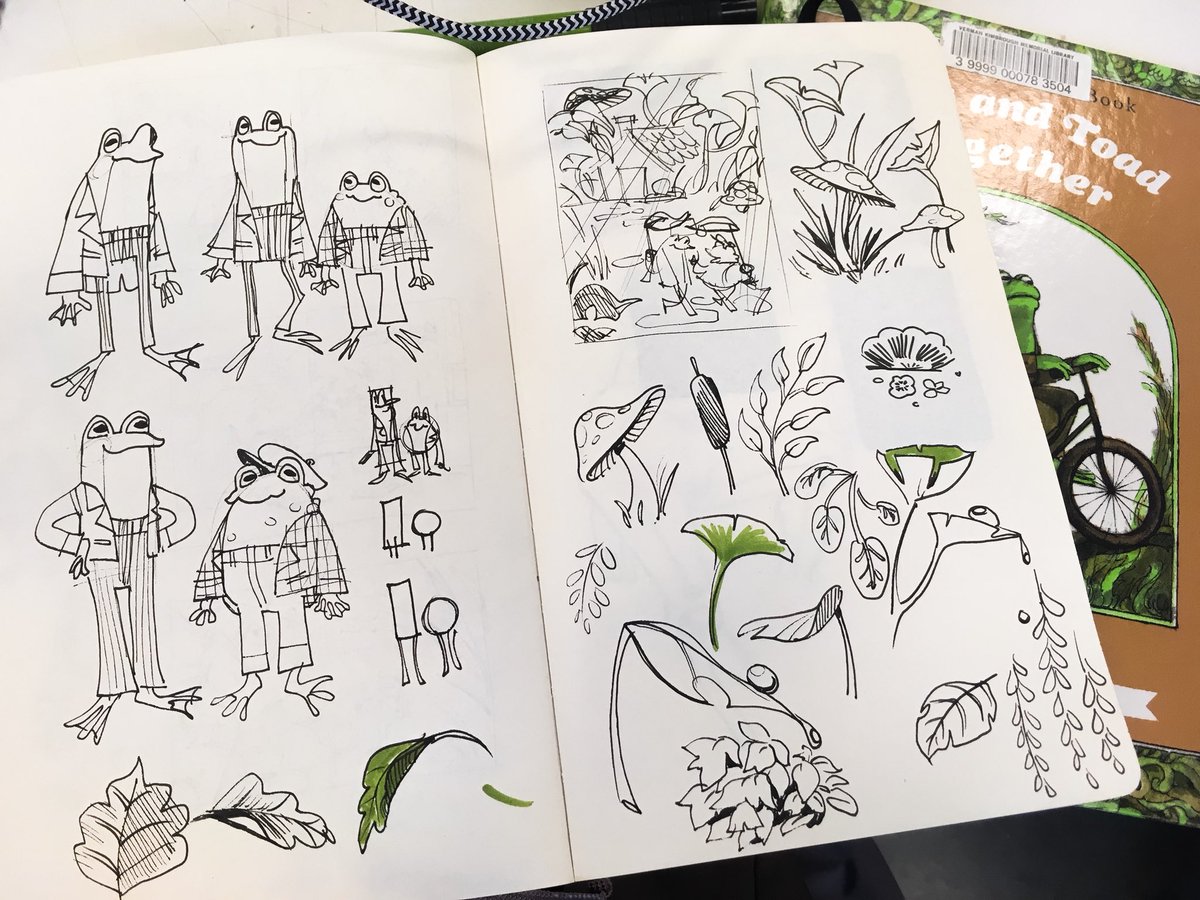 Some sketches for an upcoming reimagination of Frog and Toad Together ? 