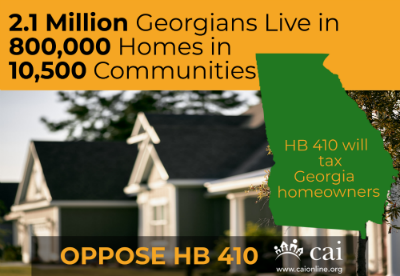 SilverMgmtGrp's tweet photo. We oppose #HB410.  This bill is unnecessary and will end up raising HOA dues across Georgia #KeepGovernmentLocal https://t.co/TDhMWCldBs